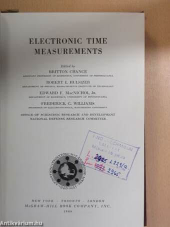 Electronic Time Measurements