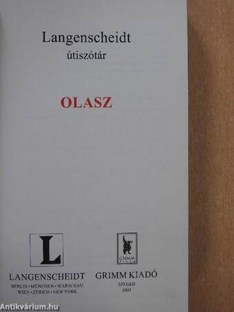 Langenscheidt útiszótár - Olasz