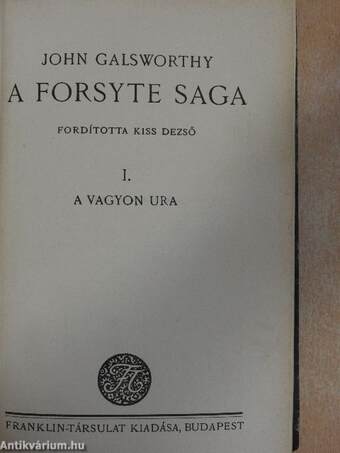 A Forsyte Saga I-III.