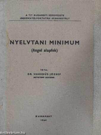 Nyelvtani minimum