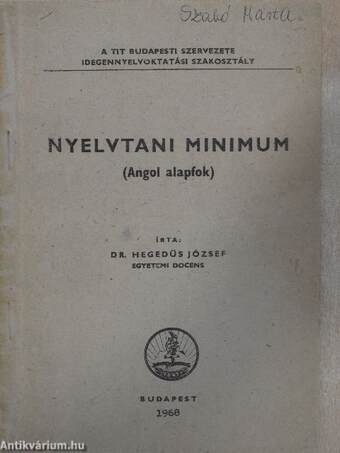 Nyelvtani minimum