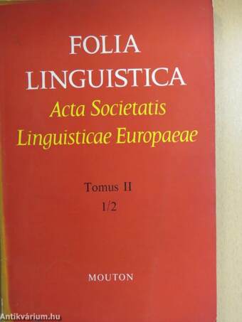 Folia Linguistica 1968 Tomus II/1-4