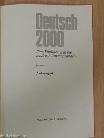 Deutsch 2000 1 - Lehrerheft