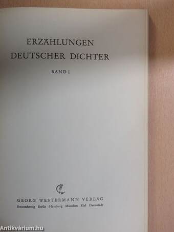 Erzählungen Deutscher Dichter 1