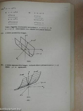 Matematika példatár II. - Megoldások