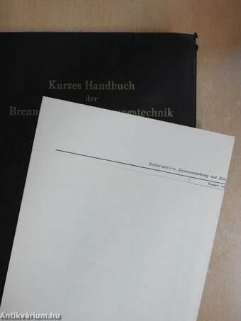 Kurzes Handbuch der Brennstoff- und Feuerungstechnik