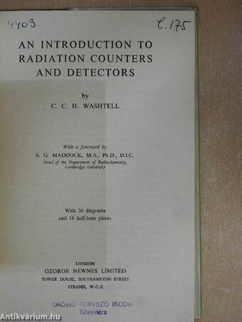 An introduction to radiation counters and detectors