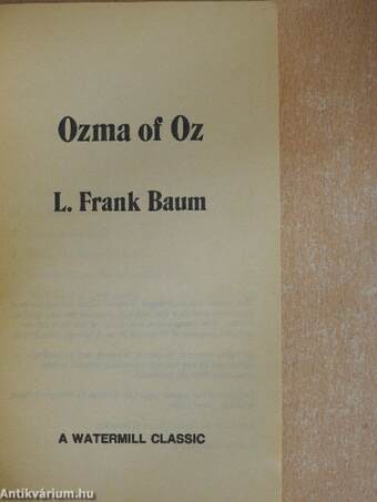 Ozma of Oz