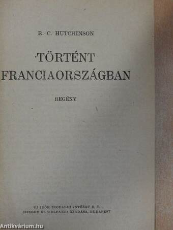 Történt Franciaországban