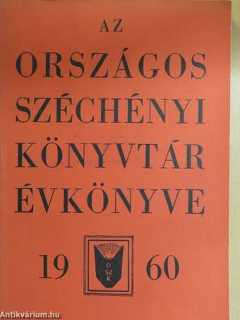 Az Országos Széchényi Könyvtár Évkönyve 1960