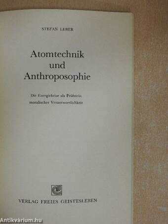 Atomtechnik und Anthroposophie