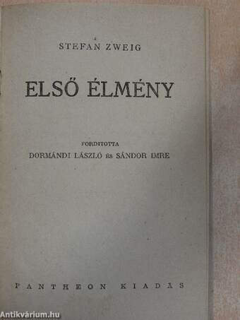 Első élmény