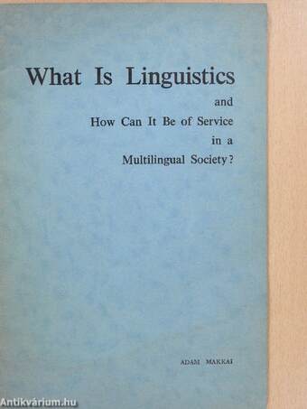 What is linguistics (dedikált példány)