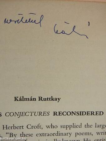 Young's conjectures reconsidered (dedikált példány)