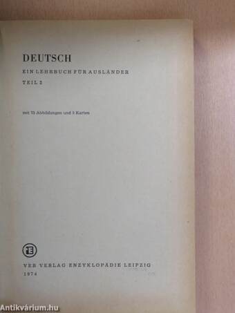 Deutsch - Ein Lehrbuch für Ausländer 2. 