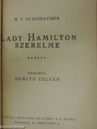 Lady Hamilton szerelme/Lord Nelson utolsó szerelme