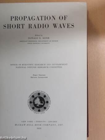 Propagation of short radio waves