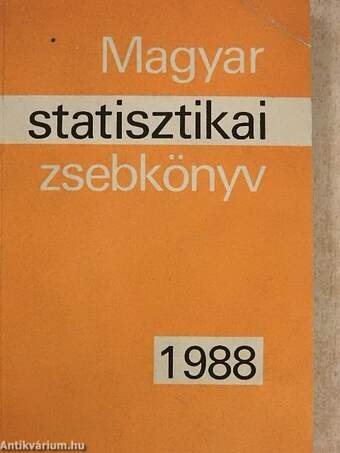 Magyar statisztikai zsebkönyv 1988