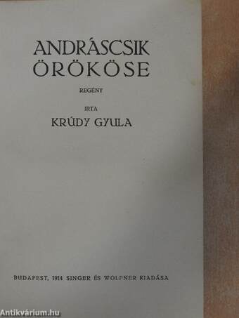 Andráscsik örököse