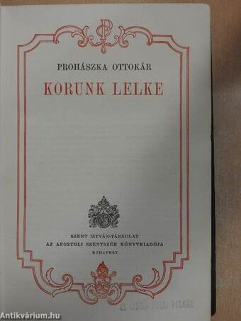 Korunk lelke