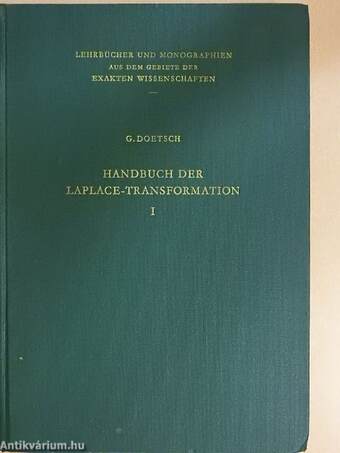 Handbuch der laplace-transformation 1.