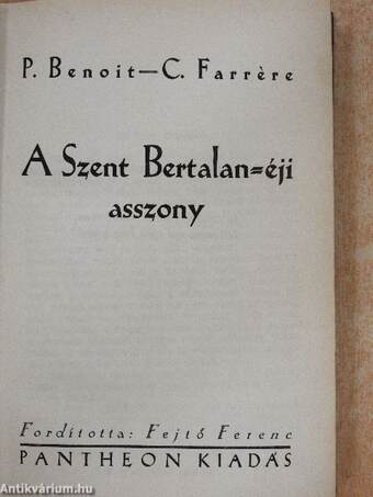 A Szent Bertalan-éji asszony