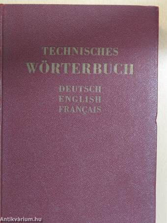 Technisches Wörterbuch II.