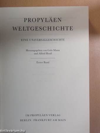 Propyläen weltgeschichte 1.