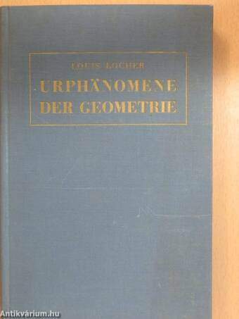 Urphänomene Der Geometrie I.