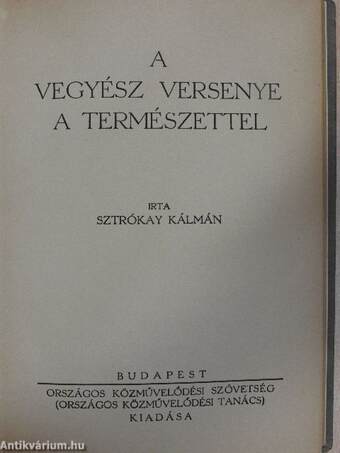 A vegyész versenye a természettel