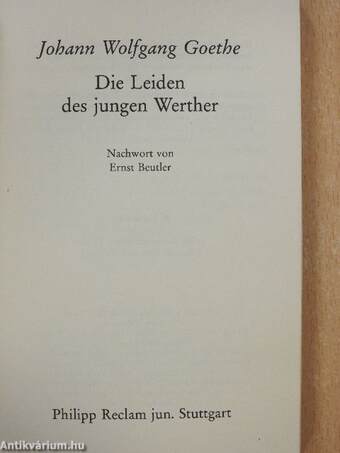 Die Leiden des jungen Werther