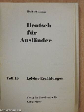 Deutsch für Ausländer 1b