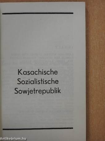 Kasachische Sozialistische Sowjetrepublik