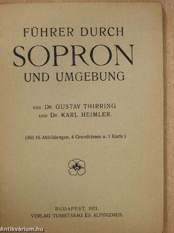 Führer Durch Sopron und Umgebung