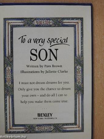 To a very special Son