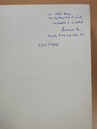 A Szegedi Orvostudományi Egyetem Kórbonctani és Kórszövettani Intézetének közleményei XV. 1969-1973 (dedikált példány)