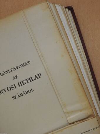 A Szegedi Orvostudományi Egyetem Kórbonctani és Kórszövettani Intézetének közleményei XV. 1969-1973 (dedikált példány)