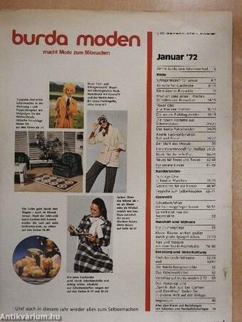 Burda Moden Januar 1972.