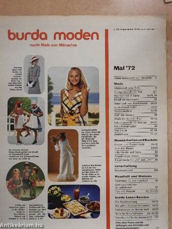 Burda Moden Mai 1972