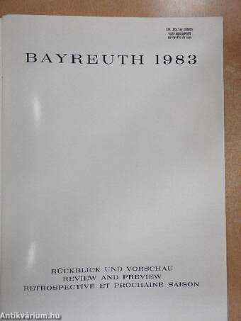 Bayreuth 1983