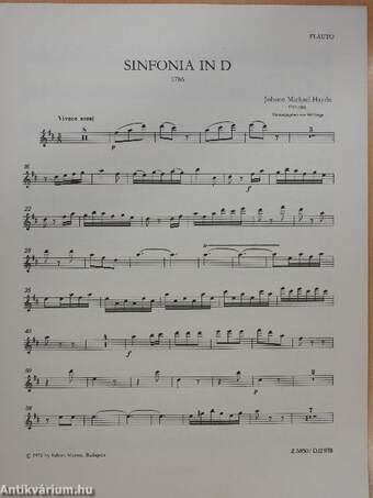 Sinfonia in D 1786