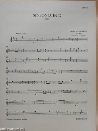 Sinfonia in D 1786