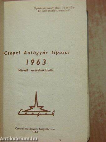 Csepel Autógyár típusai 1963