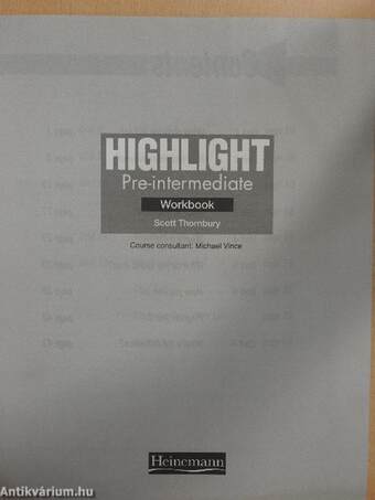 Highlight - Pre-Intermediate - Workbook