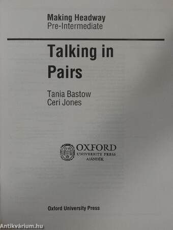 Making Headway - Talking in Pairs - Pre-Intermediate