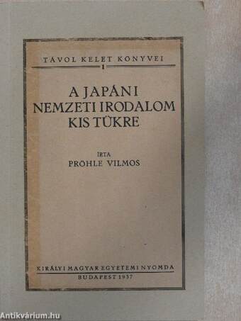 A japáni nemzeti irodalom kis tükre