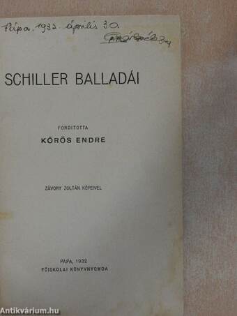 Schiller balladái