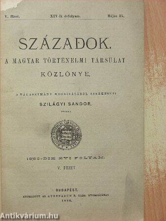 Századok 1880. május 15.