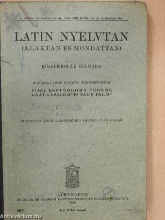 Latin nyelvtan