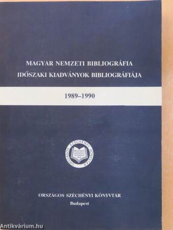 Magyar Nemzeti Bibliográfia Időszaki Kiadványok Bibliográfiája 1989-1990